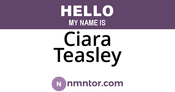 Ciara Teasley