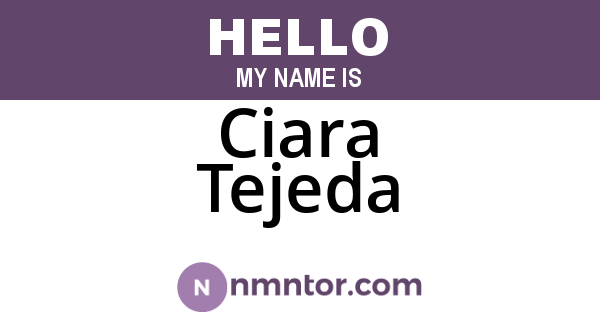 Ciara Tejeda