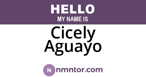 Cicely Aguayo