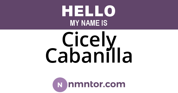 Cicely Cabanilla