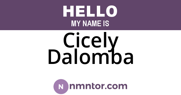 Cicely Dalomba