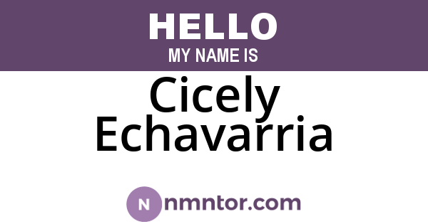 Cicely Echavarria