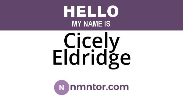 Cicely Eldridge