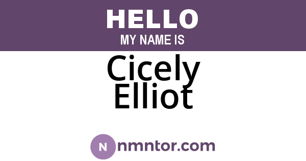 Cicely Elliot