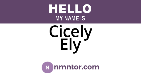 Cicely Ely