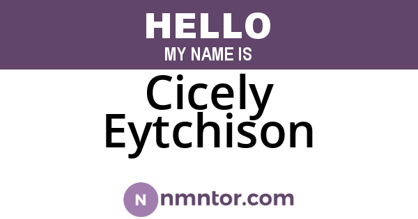 Cicely Eytchison