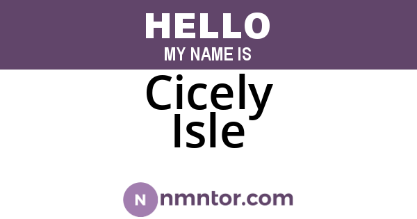 Cicely Isle