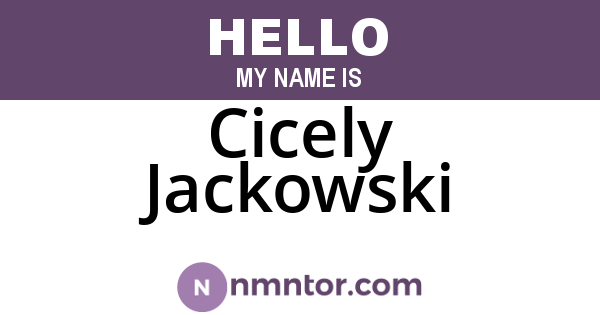 Cicely Jackowski