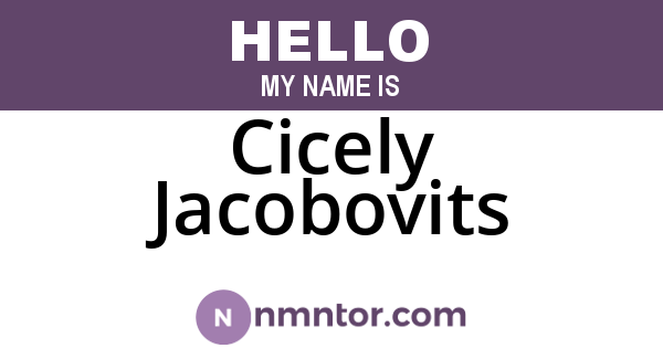 Cicely Jacobovits