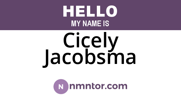 Cicely Jacobsma