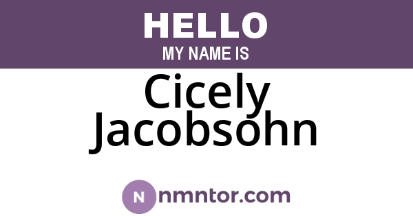 Cicely Jacobsohn