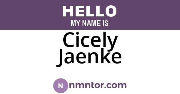 Cicely Jaenke