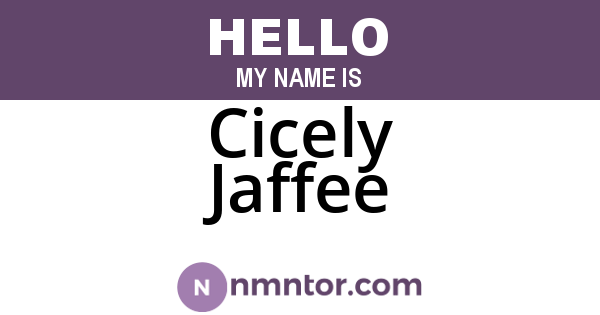 Cicely Jaffee