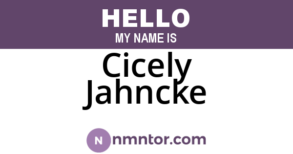 Cicely Jahncke