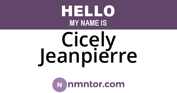 Cicely Jeanpierre