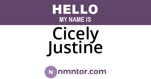 Cicely Justine