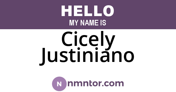 Cicely Justiniano