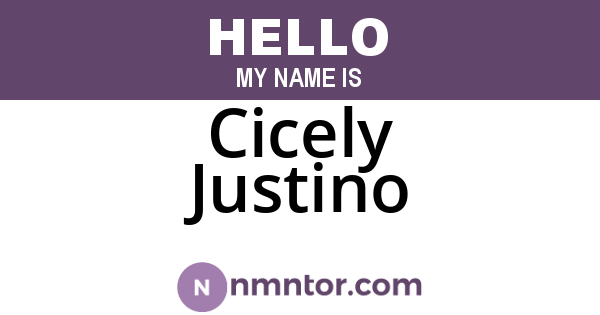 Cicely Justino
