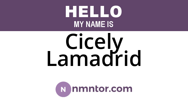Cicely Lamadrid