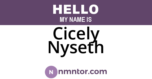 Cicely Nyseth