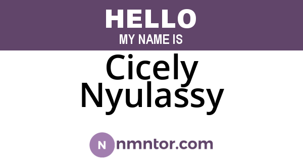 Cicely Nyulassy
