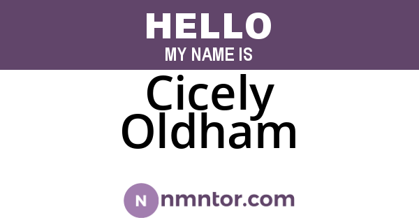 Cicely Oldham