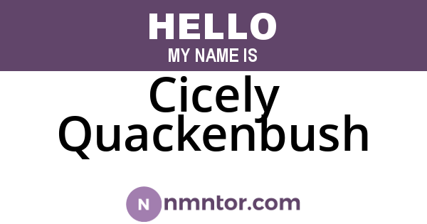 Cicely Quackenbush