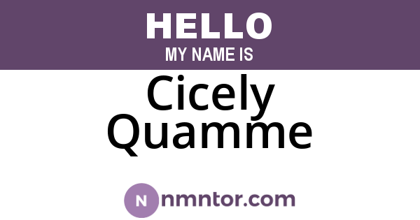 Cicely Quamme