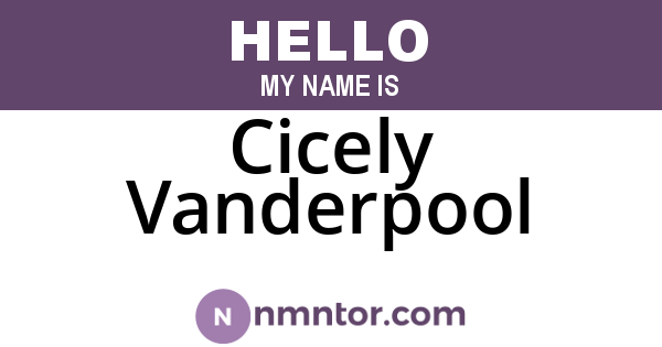 Cicely Vanderpool