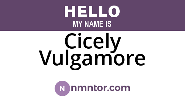 Cicely Vulgamore