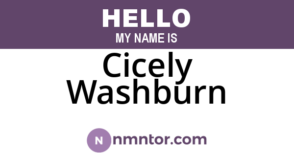 Cicely Washburn