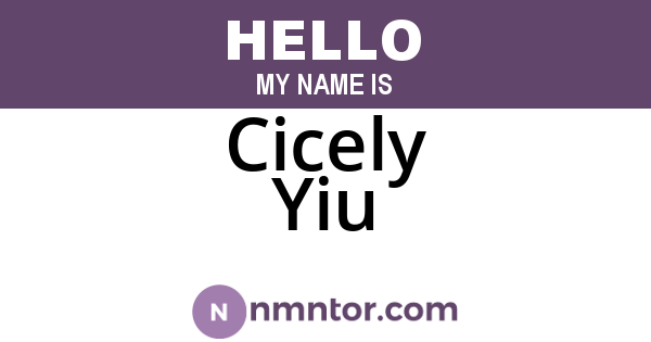 Cicely Yiu