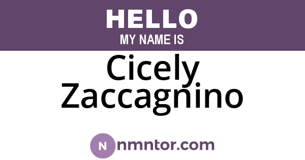 Cicely Zaccagnino