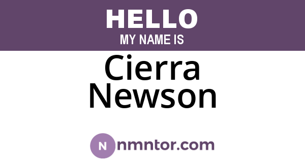 Cierra Newson