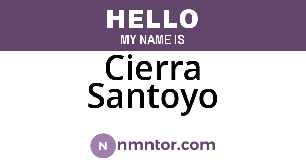 Cierra Santoyo