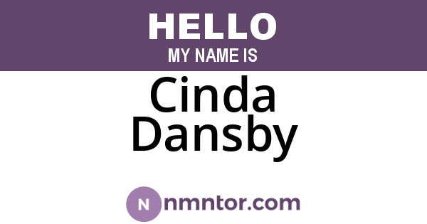 Cinda Dansby