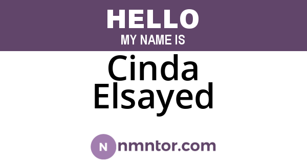 Cinda Elsayed