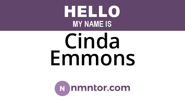 Cinda Emmons