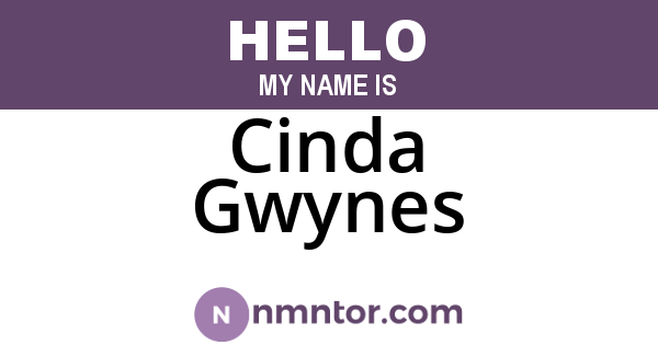 Cinda Gwynes