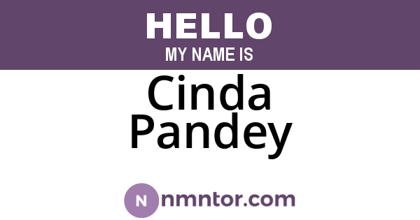 Cinda Pandey