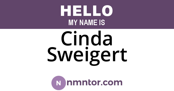 Cinda Sweigert