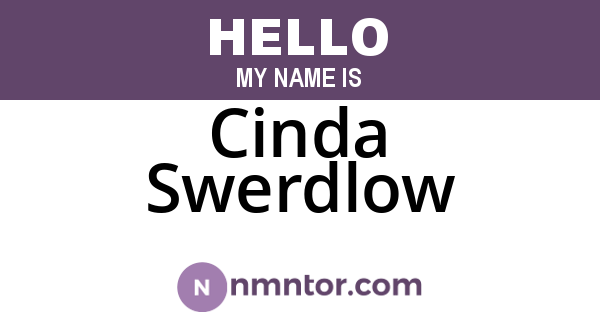 Cinda Swerdlow
