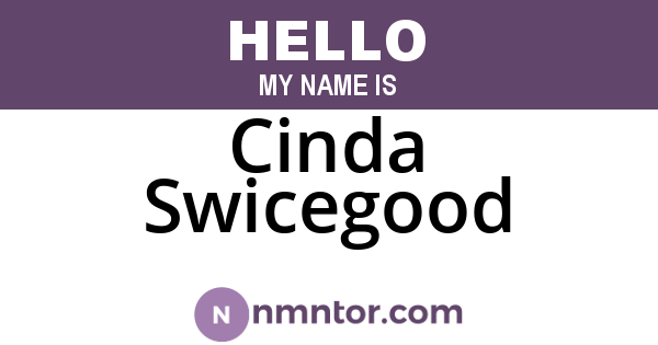 Cinda Swicegood