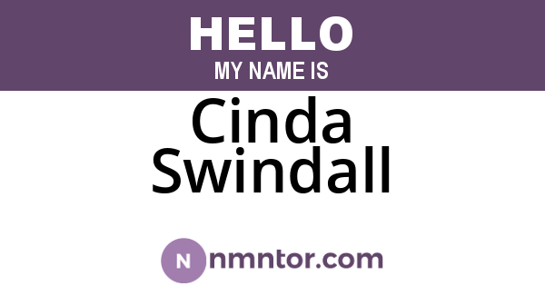 Cinda Swindall