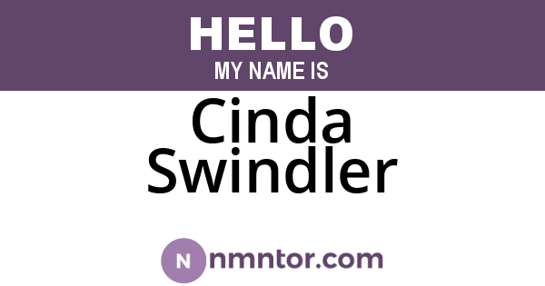 Cinda Swindler