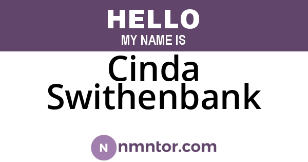 Cinda Swithenbank