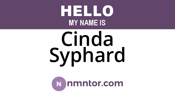 Cinda Syphard