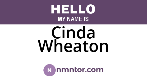 Cinda Wheaton