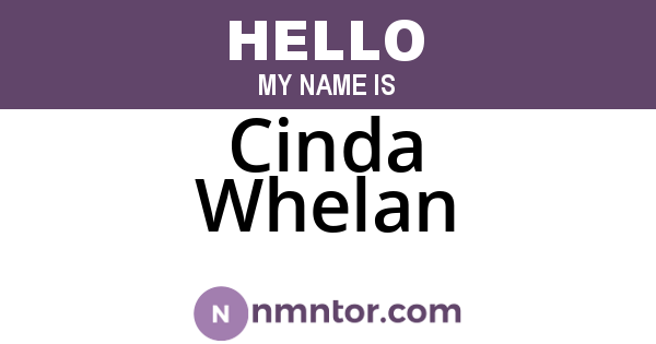 Cinda Whelan