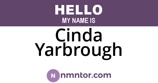 Cinda Yarbrough